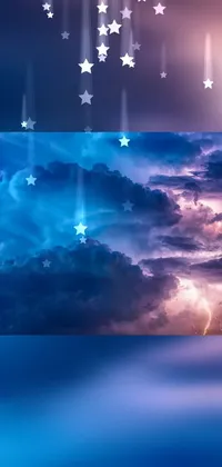 This American Flag live wallpaper features stunning digital art