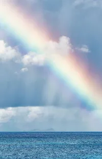 Cloud Rainbow Water Live Wallpaper