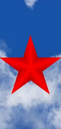 Add color and emotion to your phone with this captivating live wallpaper! The bold red star in the shape of a heart is inspired by revolutionary poetry and flying high in the sky