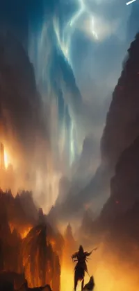 Unleash your inner fantasy with this phone live wallpaper