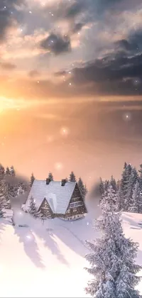 Transform your phone screen into a winter haven with this high-quality 4K live wallpaper