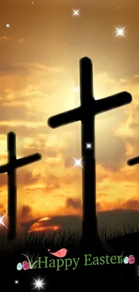 The Cross ( Happy Easter) Live Wallpaper