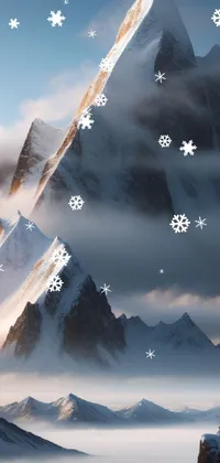 Snowy Peaks - AI Art Live Wallpaper
