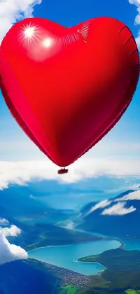 Romantic Love Balloons Live Wallpaper - free download