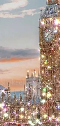 This phone live wallpaper showcases the stunning Big Ben clock tower located in the heart of London