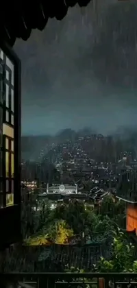 This live wallpaper oozes sophistication and elegance as it brings to life a stunning matte painting of a cityscape by a fantastic realism artist