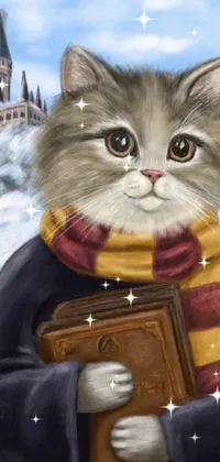This whimsical live wallpaper is perfect for cat lovers and Harry Potter enthusiasts alike