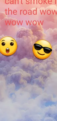 Cloud Sky Emoticon Live Wallpaper