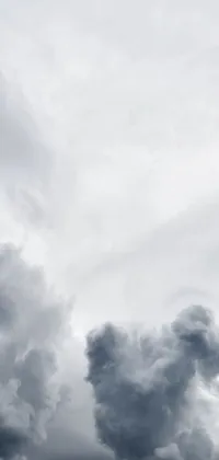 Cloud Sky Grey Live Wallpaper