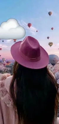 Cloud Sky Hat Live Wallpaper