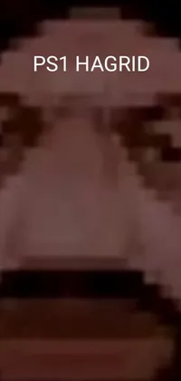 This live wallpaper features a close-up of a face with heavy JPEG artifact blurry effects, surrounded by ASCII art, and a bold phrase reading "psycho magick fuck it insane"