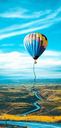 Cloud Sky Hot Air Ballooning Live Wallpaper