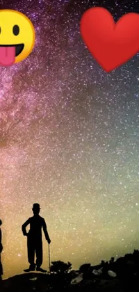 Get lost in the stunning beauty of this glowing galaxy live wallpaper