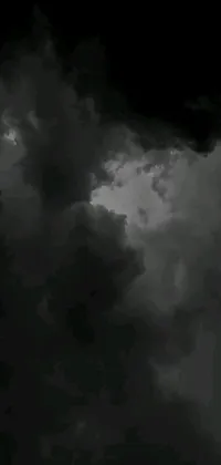 Cloud Sky Monochrome Live Wallpaper