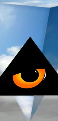 This phone live wallpaper features an incredible image of a constantly watching eye in the sky with a futuristic pyramid hoodvisor