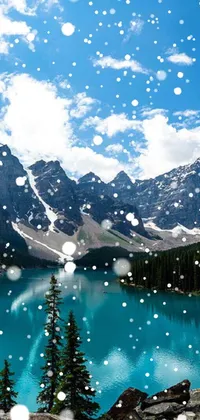 Experience the beauty of Banff National Park with this stunning phone live wallpaper