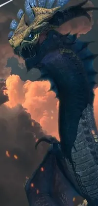 Cloud Sky Mythical Creature Live Wallpaper