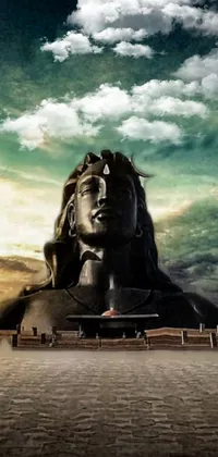 Enjoy a stunning live wallpaper for your phone featuring Lord Shiva