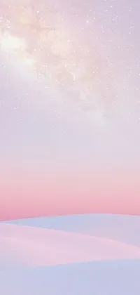 This minimal, digital live wallpaper features a snowy field with two individuals standing back-to-back, their identity concealed
