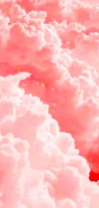 Cloud Sky Pink Live Wallpaper