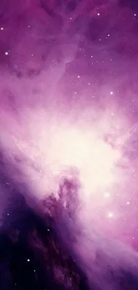 Enjoy a stunning phone live wallpaper featuring a purple space filled with stars, light, and the wonders of the universe