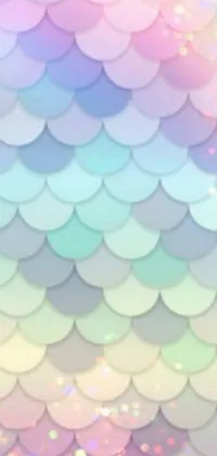 The dazzling live wallpaper for your phone features a colorful fish scales background that adds vibrancy to your screen
