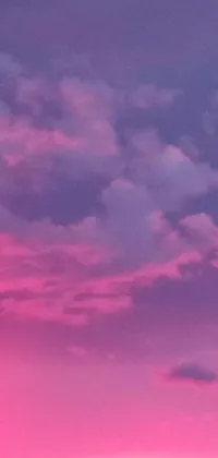 Cloud Sky Pink Live Wallpaper