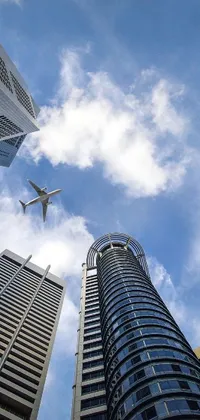 Cloud Sky Skyscraper Live Wallpaper