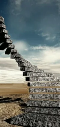 Cloud Sky Stairs Live Wallpaper