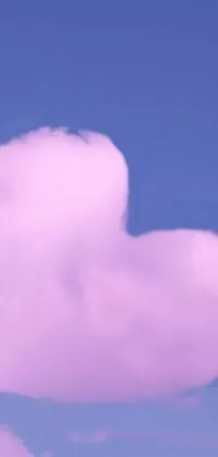 Cloud Sky Violet Live Wallpaper