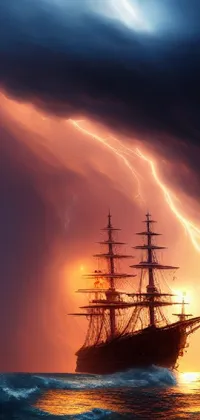 Bring the thrill of the high seas to your phone with this stunning live wallpaper