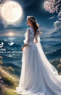 Cloud Sky Wedding Dress Live Wallpaper