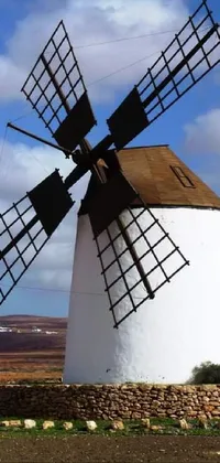 Cloud Sky Windmill Live Wallpaper
