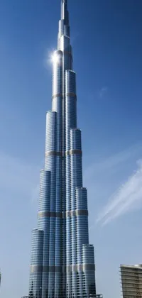 Experience the magnificence of the world's tallest building with this stunning live wallpaper