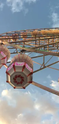 Enjoy a unique and captivating addition to your phone's screen with this ferris wheel live wallpaper