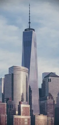 Transform your phone's home screen with an impressive 3D rendition of the World Trade Center twin towers, once magnificent structures that dominated the iconic New York City skyline