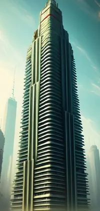 Cloud Skyscraper Building Live Wallpaper