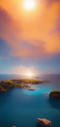 Get lost in the beauty of this 4K live wallpaper of a serene paradise island