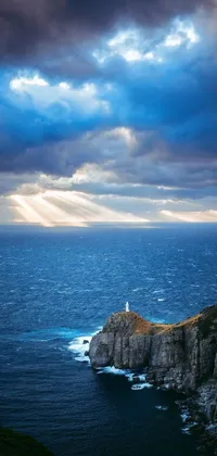 Experience the natural wonder and beauty of the ocean with our lighthouse phone live wallpaper