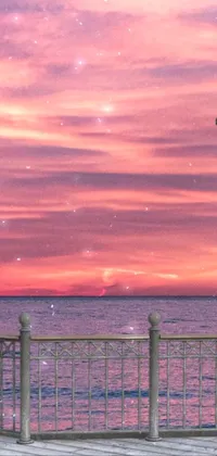 looking out at the sunset Live Wallpaper