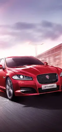 This dynamic red car live wallpaper is perfect for those who love luxury vehicles