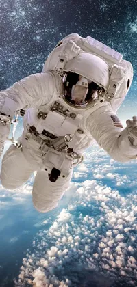 Experience the magic of space with this live wallpaper for your phone