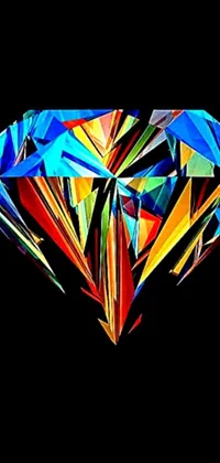 Looking for a wallpaper that will jazz up your phone's screen? Check out this vibrant, colorful diamond that comes to life in this striking live wallpaper