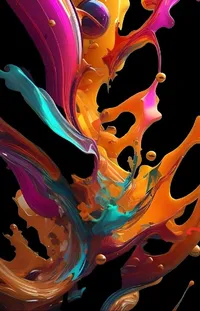 Colorfulness Art Liquid Live Wallpaper