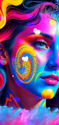 Colorfulness Art Magenta Live Wallpaper