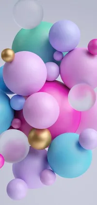 Colorfulness Azure Balloon Live Wallpaper