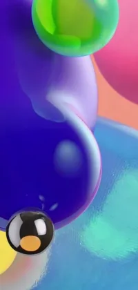 Colorfulness Azure Liquid Live Wallpaper