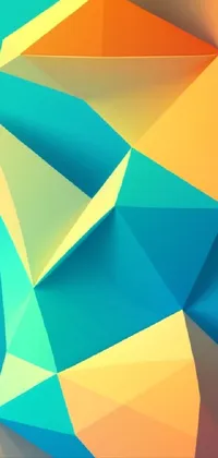 Colorfulness Azure Rectangle Live Wallpaper