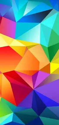 Colorfulness Azure Triangle Live Wallpaper