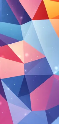 Triangles In Space, abstract, diamonds, galaxy, logo, shapes, star, stars,  triangle, HD phone wallpaper